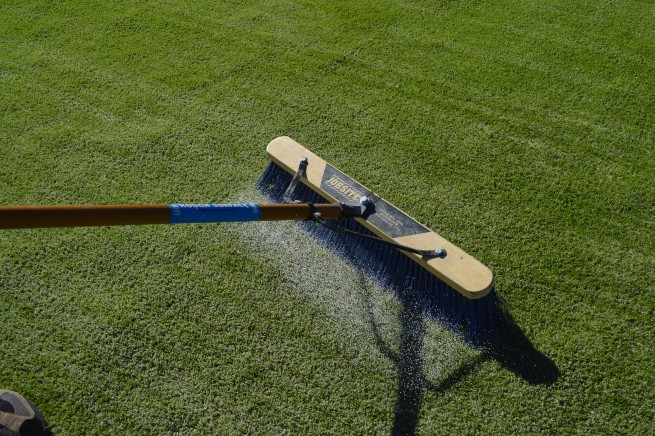 Flagstaff artificial turf installation - infill